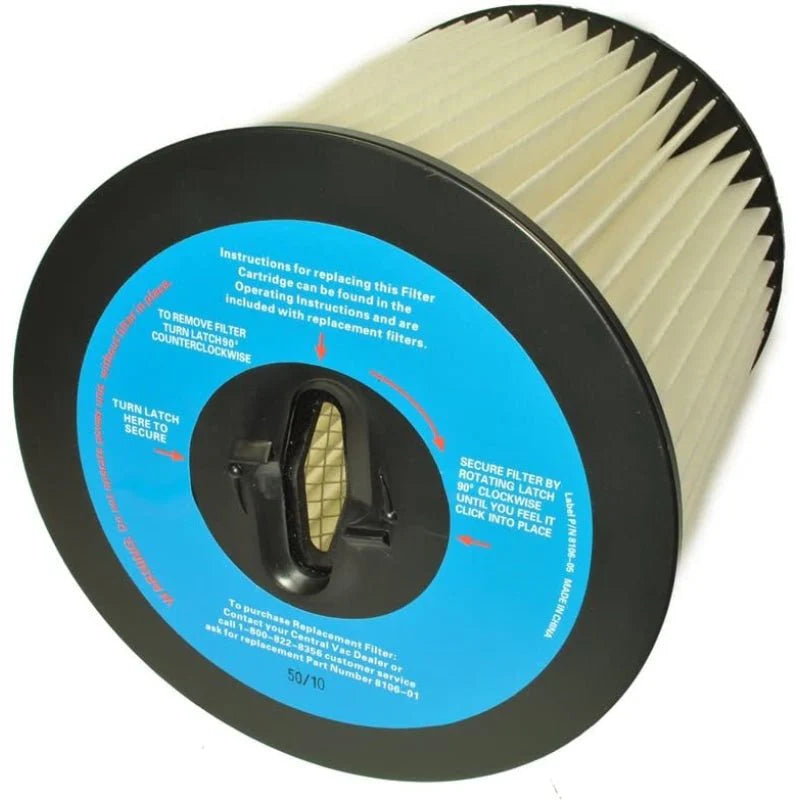 VacuFlo OEM H-P 7″ Central Vacuum Filter (Original)